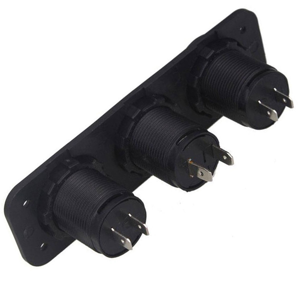 12V cigarečių degiklio lizdas su dviem 5V USB