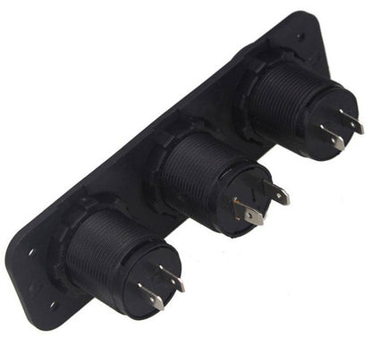 12V cigarečių degiklio lizdas su dviem 5V USB