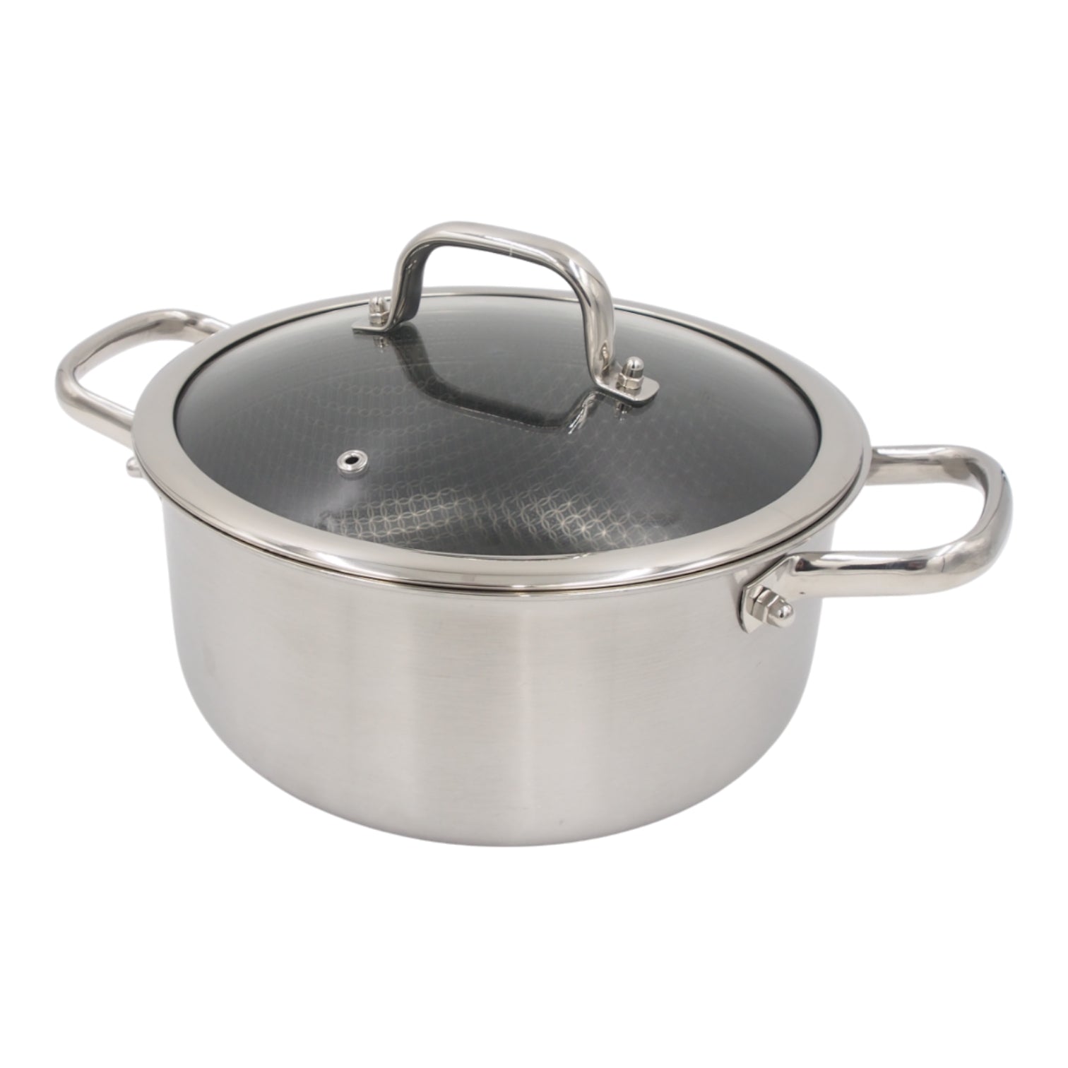 Puodas su dangčiu OSFÉ Tri-Ply, 24 cm, 5 l