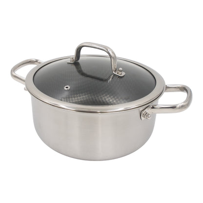 Puodas su dangčiu OSFÉ Tri-Ply, 24 cm, 5 l