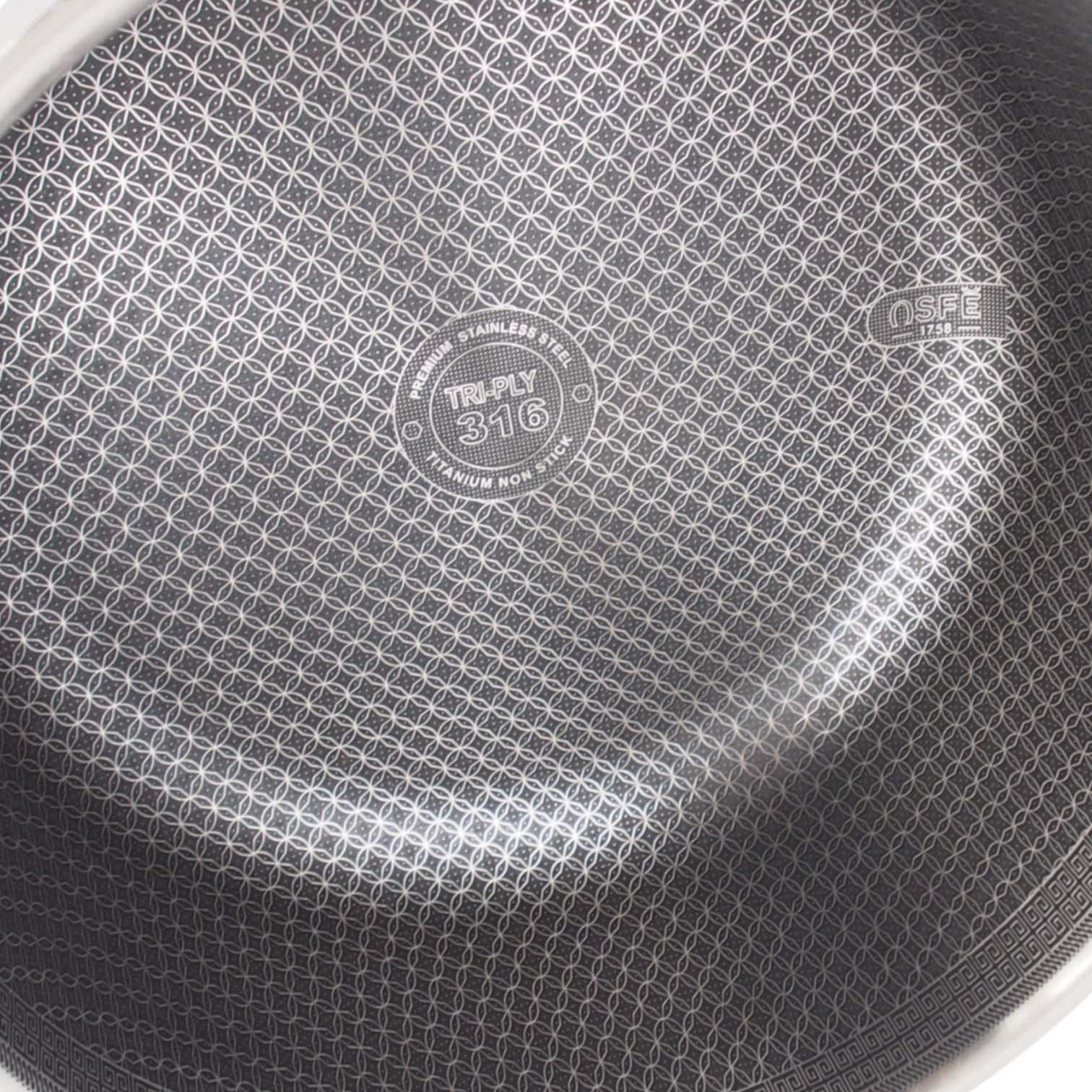 Puodas su dangčiu OSFÉ Tri-Ply, 26 cm, 7 l