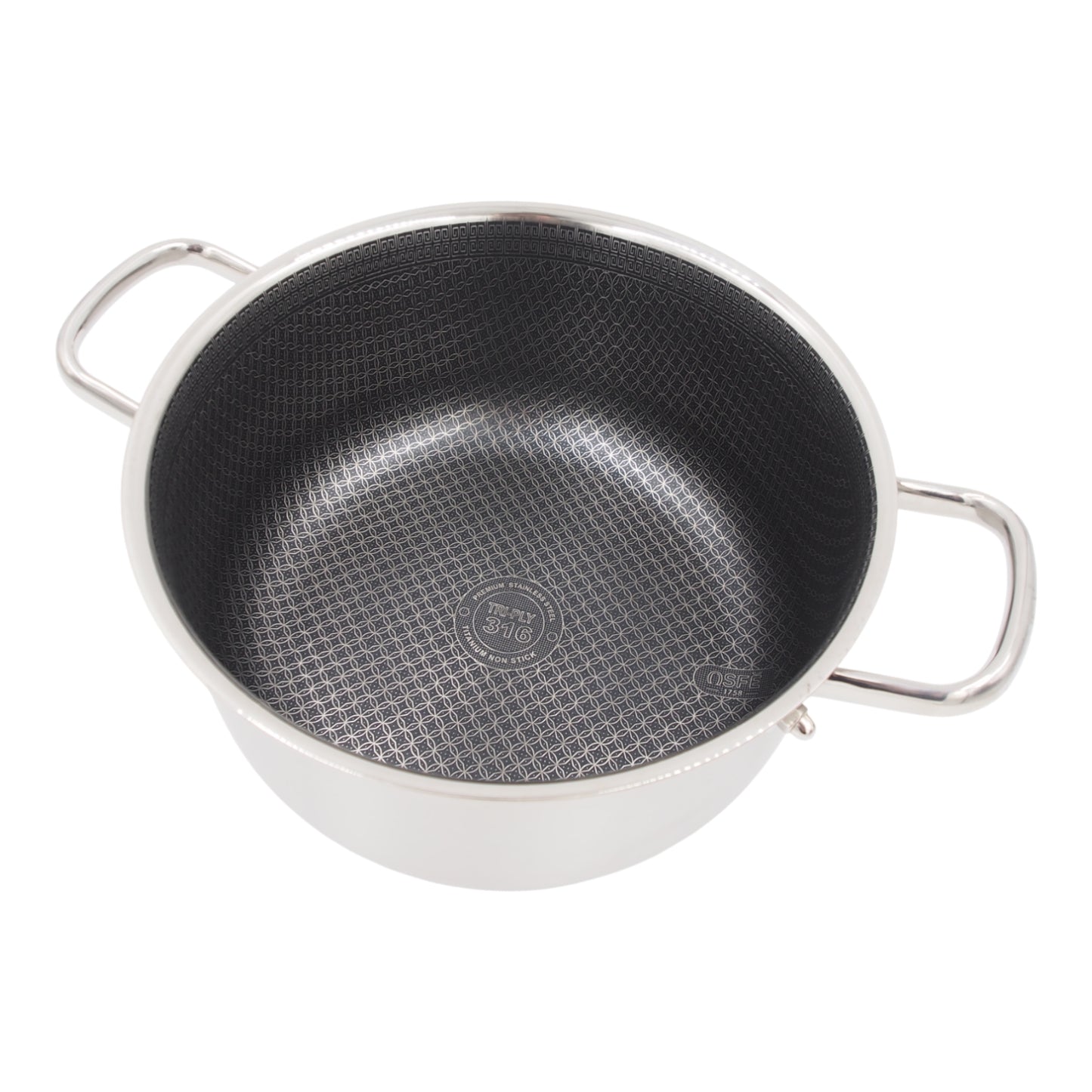 Puodas su dangčiu OSFÉ Tri-Ply, 28 cm, 8 l