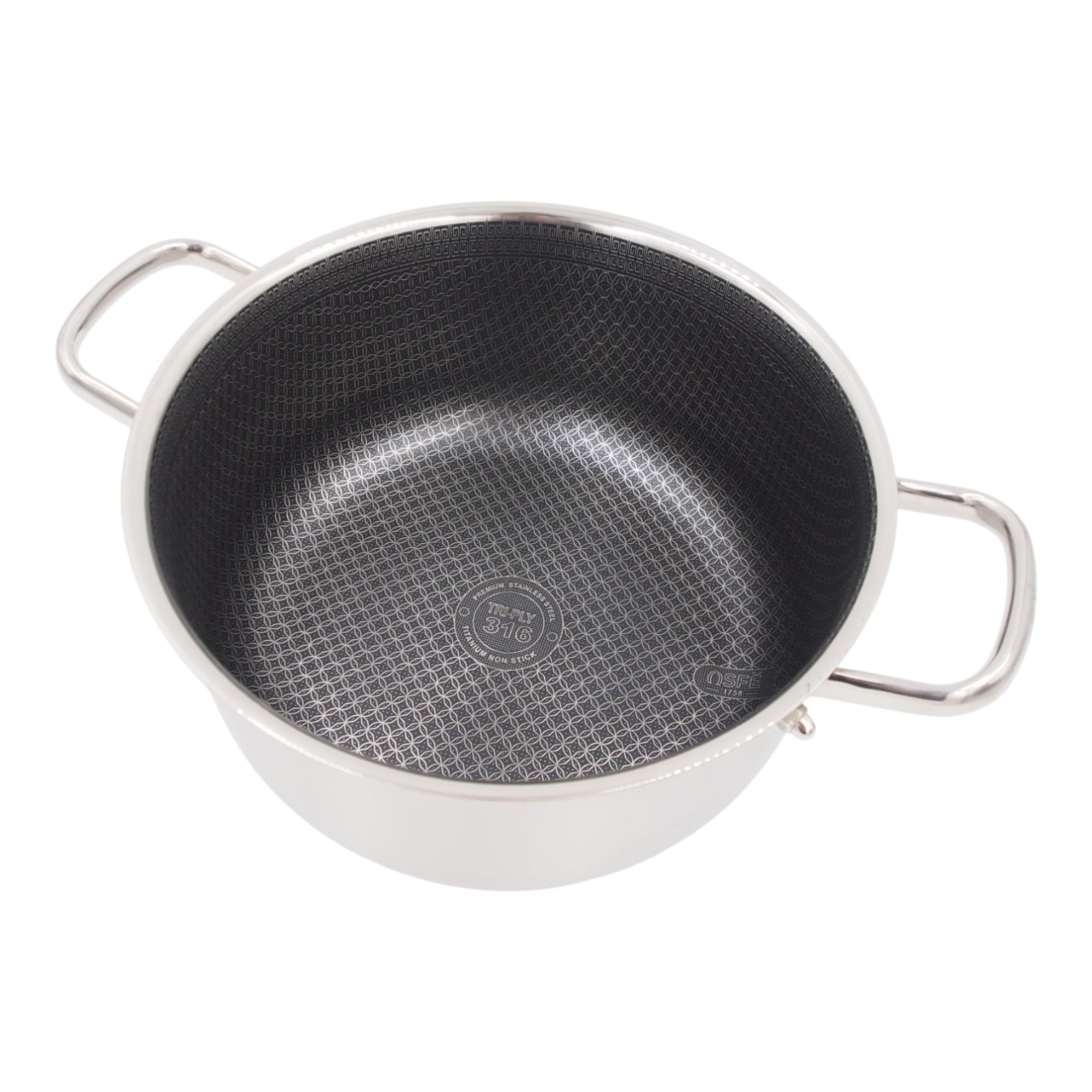 Puodas su dangčiu OSFÉ Tri-Ply, 28 cm, 8 l