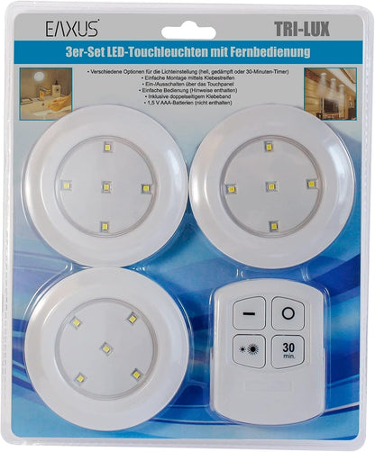 3X Led lemputės su pulteliu