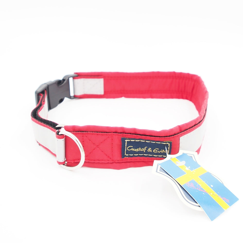 50 CM. Gustaf & Evita antkaklis raudonas su atšvaistu