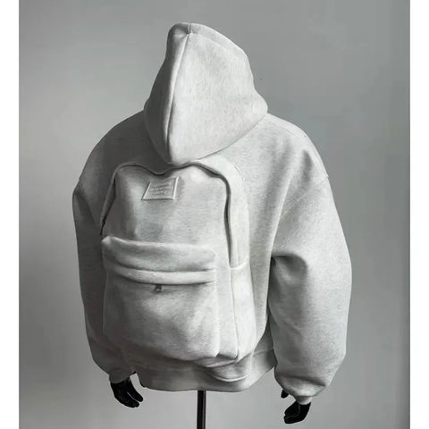 FlySmart Hoodie – Kelioninis džemperis su paslėpta kuprine
