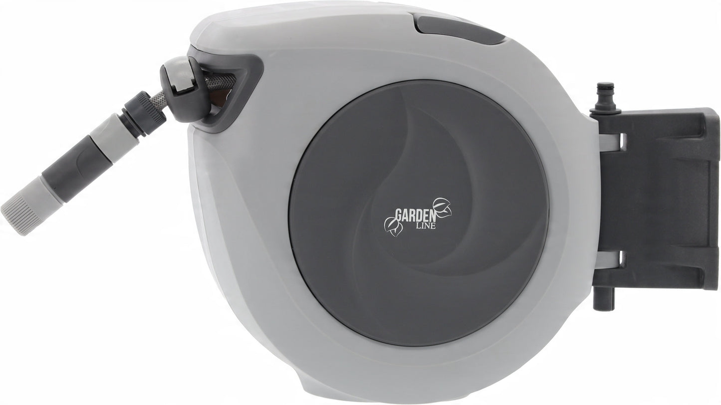Automatinis sodo žarnos laikiklis su žarna 30 m + 2 m