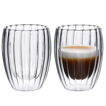 Dvigubo stiklo puodelis 350ML.