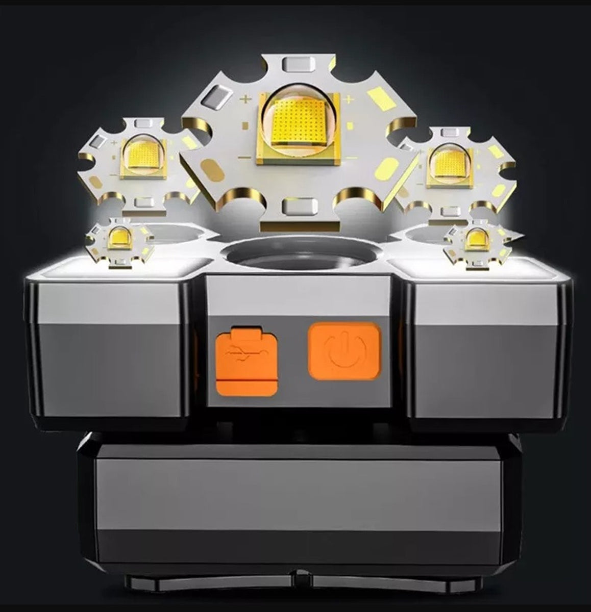 Galvos Prožektorius – 9x XPE LED