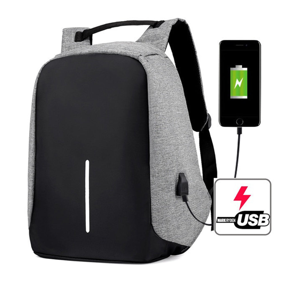Kuprinė Su USB Lizdu - Violetinė