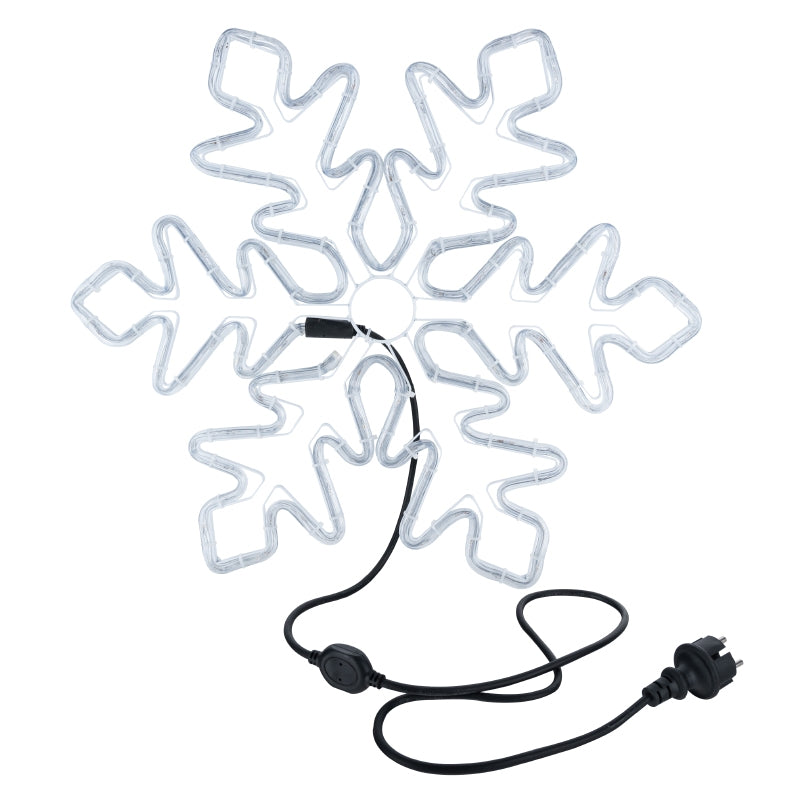 LED Kalėdinė šviečianti snaigė – 55 cm, šaltai balta šviesa