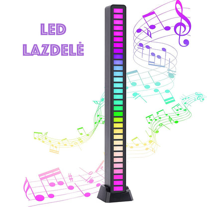 LED RGB muzikos ritmo lazdele