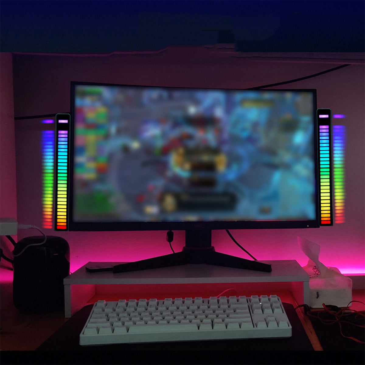 LED RGB muzikos ritmo lazdele