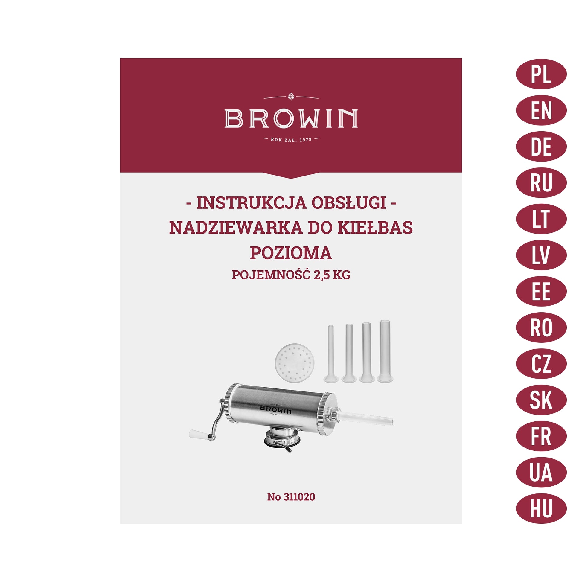 Rankinis horizontalus kimštuvas 2,5kg