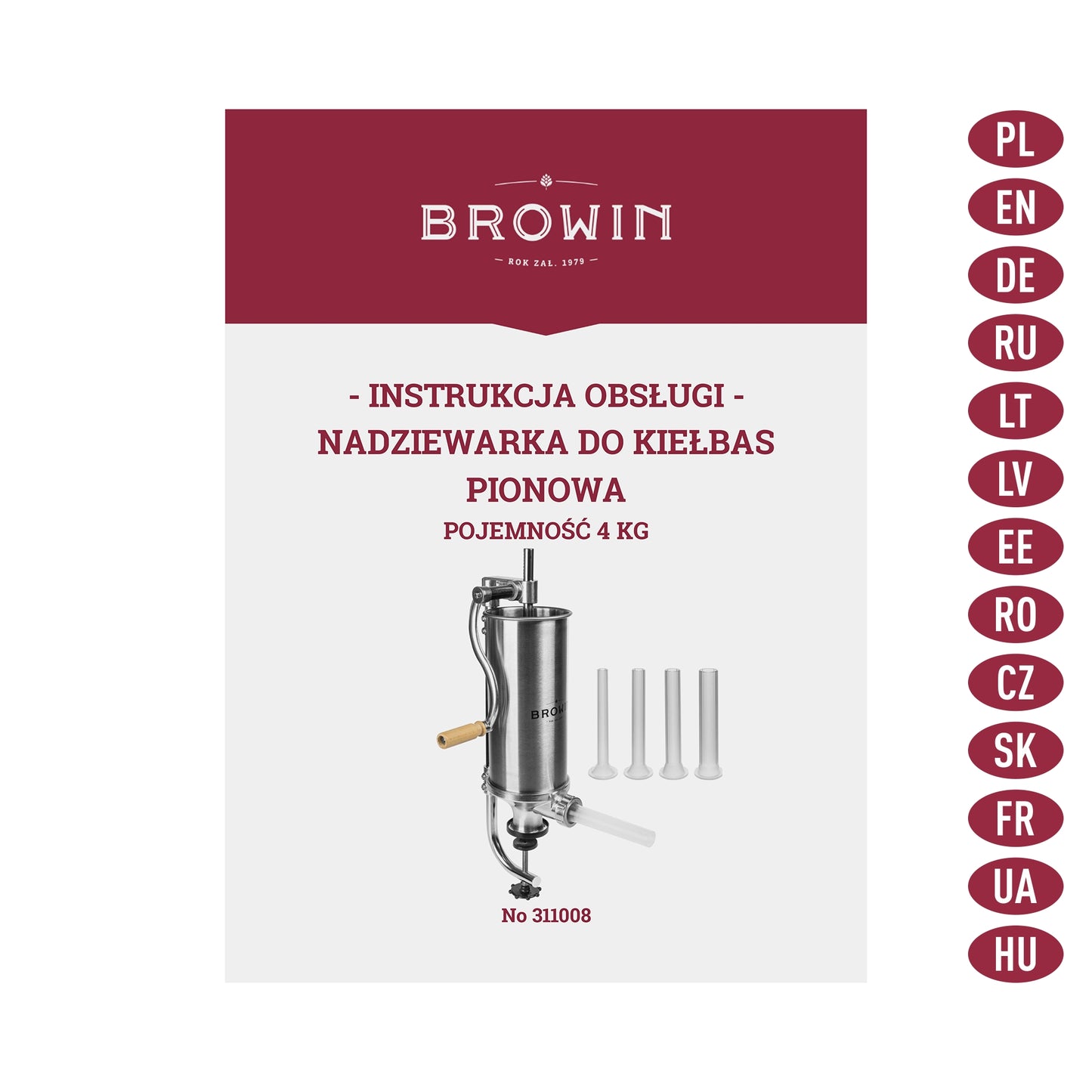 Rankinis vertikalus kimštuvas 4kg