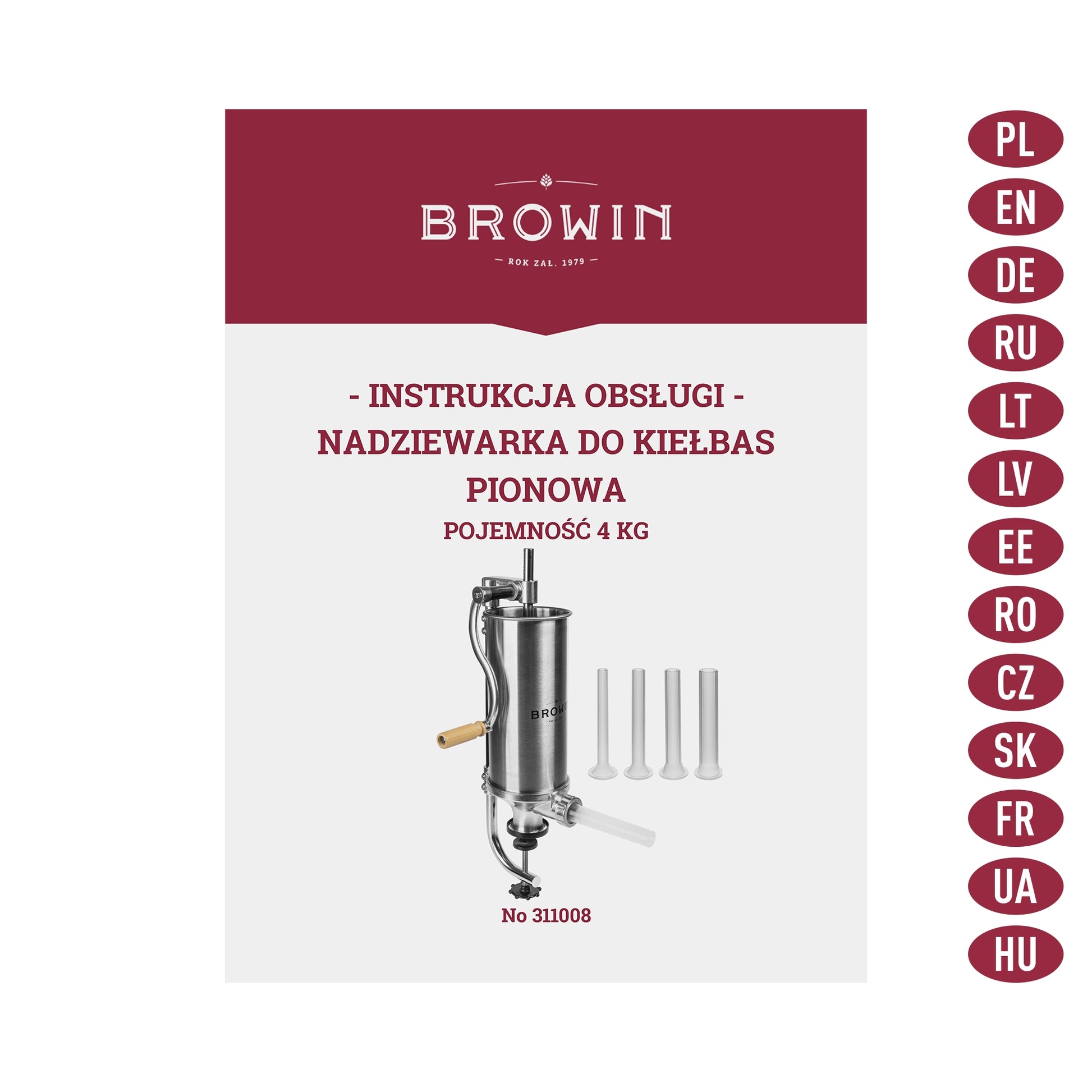 Rankinis vertikalus kimštuvas 4kg