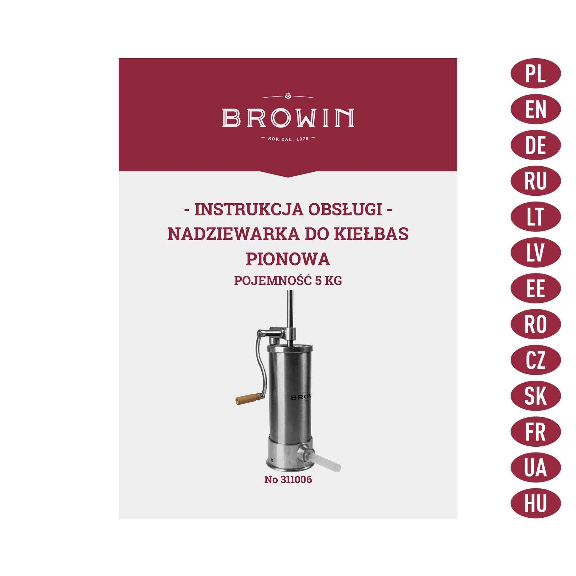 Rankinis vertikalus kimštuvas 5kg