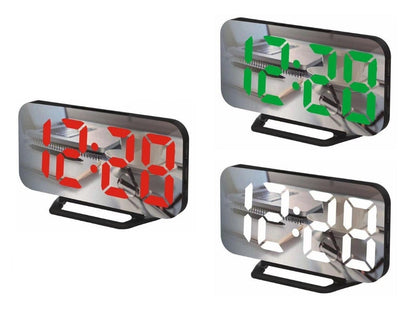 Skaitmeninis laikrodis su termometru - Žalia