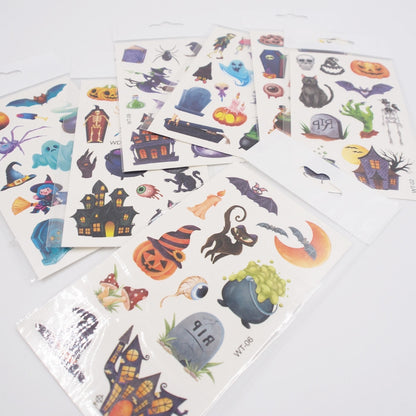Vaikiškos laikinos tatuiruotės "halloween"