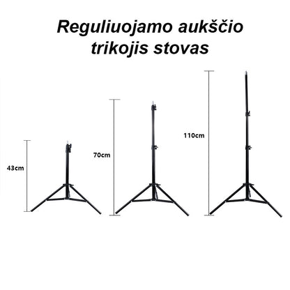 Žiedo Formos Lempa Fotografavimui, Makiažui 24W
